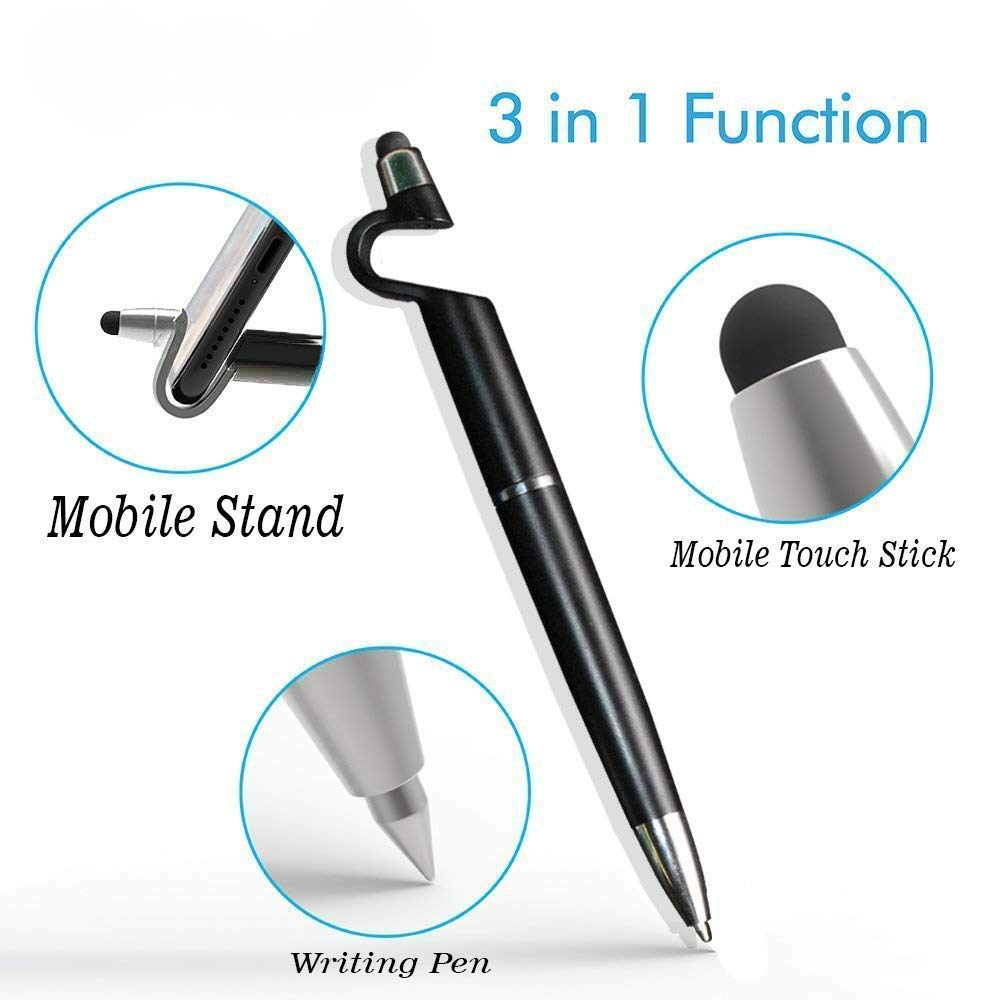3 in 1 point Function Stylus Pen with Mobile Stand 3 in 1 point Function Stylus Pen with Mobile Stand